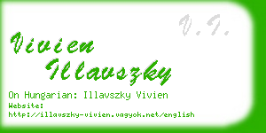 vivien illavszky business card